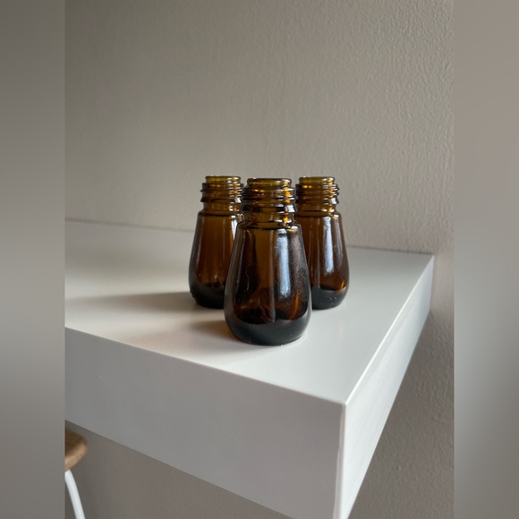 Amber Glass Bottle Set - Picture 9 of 10